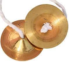 KHALSA MUSICAL BRASS MANJEERA Iron 3 Inch Kartal Instrument