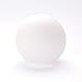 Sfera di vetro con foro da 70 mm, paralume in vetro opale bianco opaco, vetro di ricambio per paralume sfera di vetro Ø 140 mm
