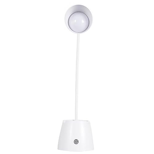 HOUDERCO Lámpara De Mesa Recargable LED Con Temperaturas De Color Lámpara De Escritorio Para Estudiantes Luz De Lectura Para Dormitorio Lámpara De Noche Para Oficina y Hogar