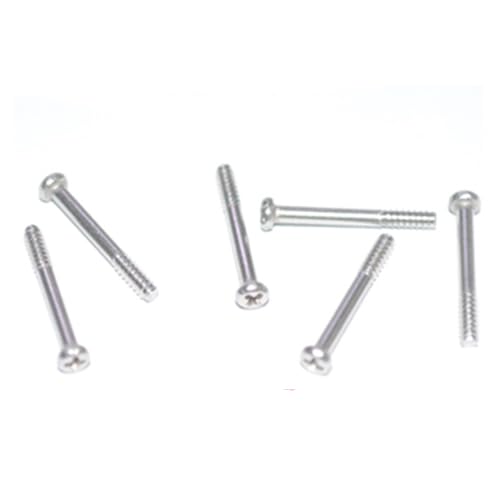 M1.5 304 Stainless Steel Phillips Small Round Head Flat Tail self-Tapping Screw Cross Head pan Screws Half Tooth Bolt 12mm Long - (Size: M1.5x12x2.5mm 60Pcs)
