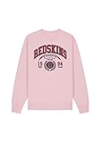 Redskins, Weste, Sweatshirt, (XS bis XL), Erwachsene, Frauen, Männer, Jacke, Hoodie, Pullover, weich, niedlich, warm, Baumwolle, Bedruckt, gemischt, Modell RSFA25SCR4 PINK Size XL