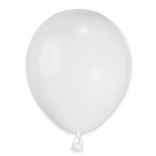 Biobased Natural Rubber Mini Latex Balloons 13cm / 5 in - Pack of 50 (White)