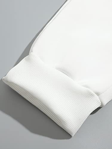 Romwe Men's Graphic Sweatpants Athletic Running Gym Jogger Pants With Pocket White Butterfly M #TOP5