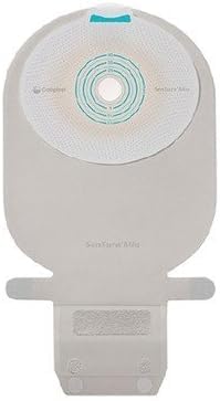 Ostomy Pouch Sensura Mio Easiclose One-Piece System 3/8 to 2-1/8 Inch Stoma Drainable Trim to Fit 10489 Box of 5