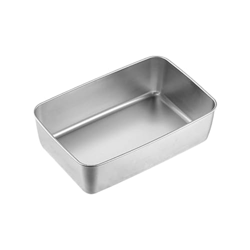 Sharplace Moule à lasagnes, moule à gâteau, fond plat robuste, plateau latéral profond, rectangulaire pour brownie, grille-, four, tiramisu, 22x15x6cm