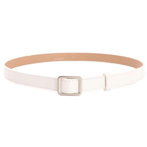 Skinny Belts, Waist Belt Women's Belts Simple Retro Perforated Square Buckle Versatile Decoration Adjustable