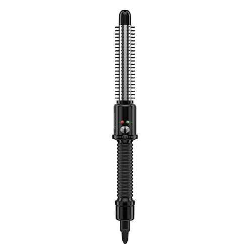 Conair Instant Heat Curling Iron Brush, 3/4-Inch Hot Brush for Short Hair, 25 Heat Settings, Nylon...
