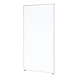 【法人専用】LOOKIT パーテーション 幅900x高さ1600mm ついたて ホワイト×シルバー NF-GLP-1690M