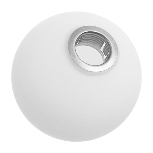 Image of minkissy White G9 Spherical Glass Lampshade Cover for Pendant Table and Ceiling Lamps, Decorative Frosted Lamp Light Shade Suitable for Home and Office Lighting