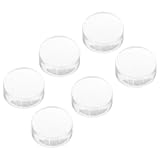 Tofficu 6 Stück Nagelstempel Ersatzkopf aus Silikon Klarer Maniküre Stempelkopf 12x23mm für Selbstgemacht Nagelkunst und Gelnägel