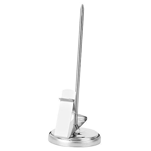 NUOLUX 1個 バイメタル温度計 調理用温度計 焼き温度計 オーブンダイヤル インスタント読み取り温度計 ケバブグリル 肉の調理温度 バーベキュー用品 食品用温度計 白い ステンレス鋼