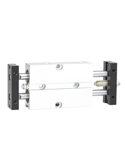 Vérin double tige TNJ pneumatique réglable 32mm pour guidage linéaire