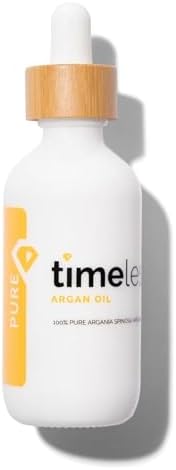Timeless Skin Care Argan Oil - 100% Pure Argan Oil for Face & Hair Care - Skin Care Oil for Dry Skin - Fragrance-Free Skin Care Product - Use with Moisturizer or Hair Products - 2 oz