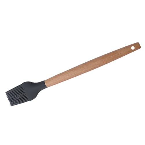 VALICLUD Silicone Bbq Basting Brush with Wood Handle Baking Utensil for Precise Saucing Ergonomic Design Food Grade Silicone Bristles for Grilling Cooking Baking