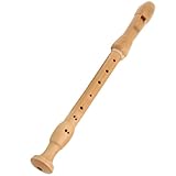 Flauta Dulce Alto de 8 Agujeros Instrumentos Musicales Flauta de Madera de Arce Estilo alemán Estilo Barroco Clarinete Alto(Baroque)