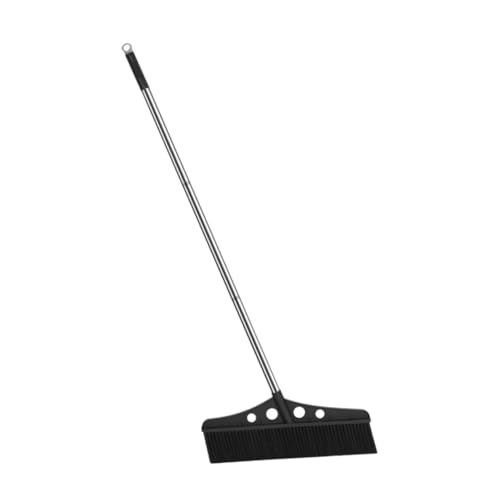 HOUDERCO Large Brush Head Push Broom Heavy Duty Industrial Sweeper Long Handle Scrub Brush for Outdoor Use