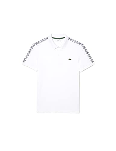 Lacoste PH5075 Camisas de Polo, White, S de los Hombres