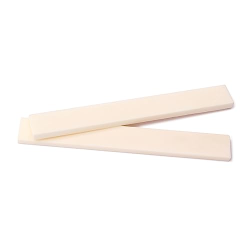 HEMOTON 100 * 10 * 3mm Beef Bone Material Guitar Bone Nut Blank for Electric Acoustic Parts