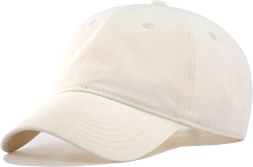 Image of Vintage Washed Cotton Baseball Caps Men Women Adjustable Unstructured Low Profile Dad Hat