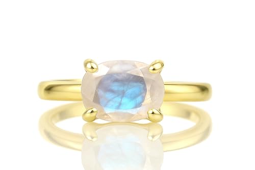 Bague en pierre de lune arc-en-ciel pour remplacer les bijoux ternes et fragiles