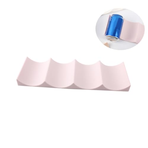 Soporte apilable para botellas de vino en plástico rosa claro miniatura 4