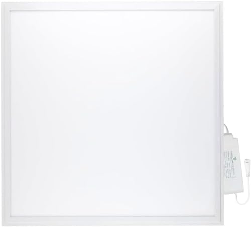 Europalamp - Panel LED 60 x 60 cm - 40 W - blanco frío - 6000 K - 4000 lúmenes - alta luminosidad - adaptación a falsos techos sin modificaciones