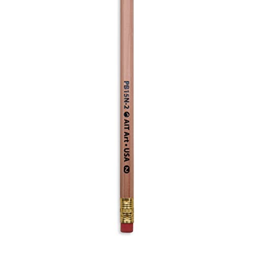 Lápices de madera AIT, pack de 12, No. 2 HB, sin punta miniatura 6
