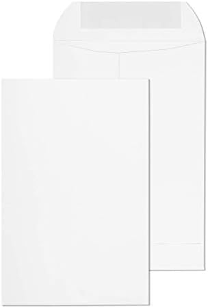 EnDoc 9x12 Open End Self Seal Envelopes - Bright White 28lb Heavyweight  Paper 9 x 12 Inches Envelope for Home, Mailing Documents, Office, Business,  ...