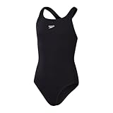 Speedo Women's Eco Endurance+ Medalist | Athletic Fit | Clasic Design| Recycled Fabric | Chlorine Resistant | Extra Flexibility, Black, 3434