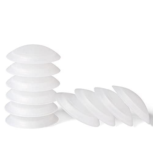 LouMaxx Pare-chocs auto-adhésifs ou à visser Ø 40 mm - Lot de 10 - Butoirs de Porte Murales - Butées de Porte transparentes- Protege Porte - pour protéger vos murs et portes Cover