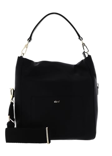 Sac bandoulière cuir noir Dalia Hobo Bag Raquel Small ABRO pour femme