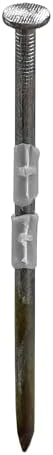 NuMax 21° .120" x 3" Plastic Collated Bright Framing Nails – Smooth Shank – Full Round Head – 500 Count – Durable Nails for Framing, Decking & Subfloors – FRN.120-3B500