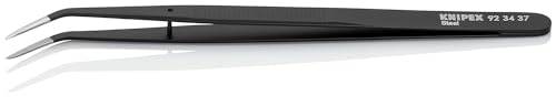 KNIPEX Universalpinzette schwarz lackiert Geriffelt 155 mm, 92 34 37 – Ansicht 2