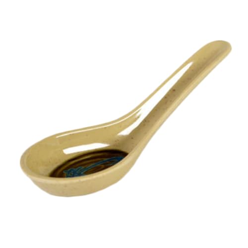 A-to-Z Supply 7002J Chinese Spoon, 1/2 oz., 4-3/4" x 1-3/8, Break-Resistant, Dishwasher Safe, Melamine, Wei, Pack of 12