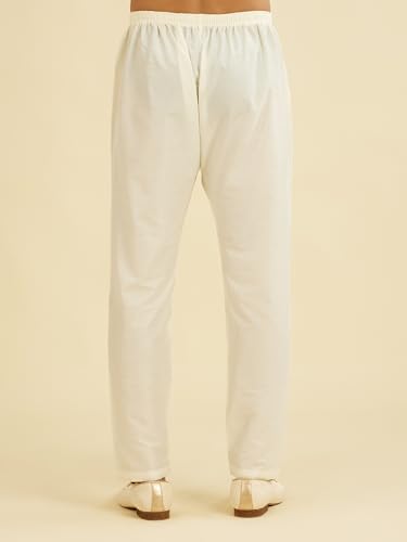 Image of DIWAS BY MANYAVAR Men's Art Silk Solid Pyjama (1pc)