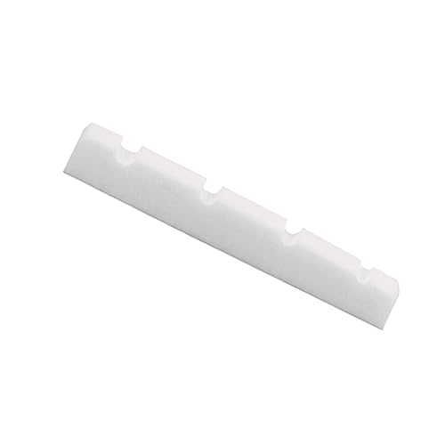 BESTonZON Guitar Nuts for Bass Slotted Bone Nuts Musical Instrument Accessory for Guitar