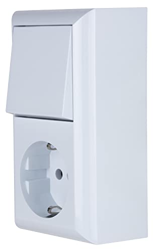 REV Ritter PlanoLuxe AP 0510156777 Toggle Switch and Socket White, A/W.-Schalter + Steckdose - Image 3