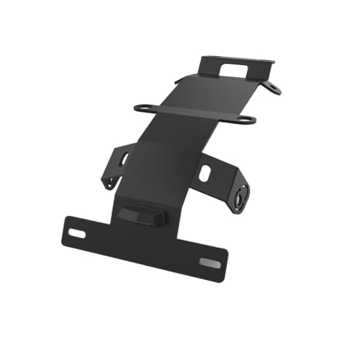 Support de plaque d'immatriculation moto anti-vibrations avec lumière LED
