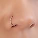 Gold Nose Ring - Small Tiny 20 Gauge 7mm Nose Hoop Piercing - 14k Gold Filled Thin Nose Rings For Women - Handmade Nose Jewelry Hoop - Gift Ready