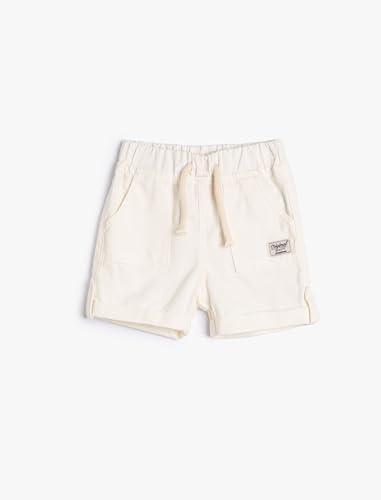 Pantalones cortos niños bebés Koton de algodón con cordón y bolsillos funcionales