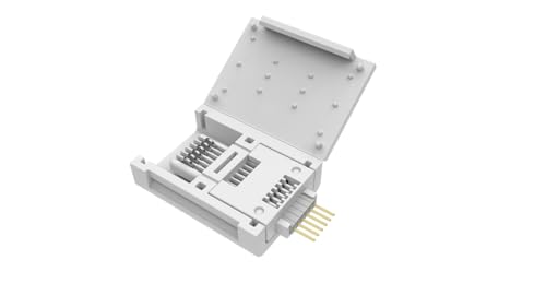 Litcessory 6-Pin Connector to Cut End Connector for Philips Hue Lightstrip Plus (4 Units, White - MICRO 6-PIN V4)