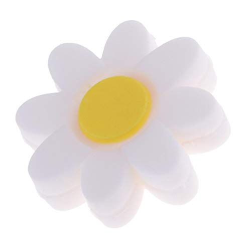 SM SunniMix テニスラケット用小物 振動止め 振動吸収 振動ダンパー かわいい 花の形 シリコン製 全5色