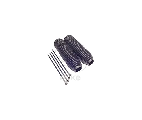 Paire de soufflets de fourche noir 42-45 mm contre la boue et les rayures