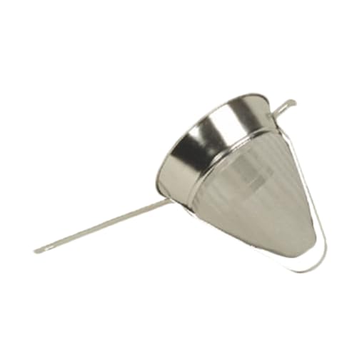 FSE SLKCP210R China Cap Strainer, 10" Dia., 3 Quart, fine mesh, Reinforced, pan Hook, Stainless Steel