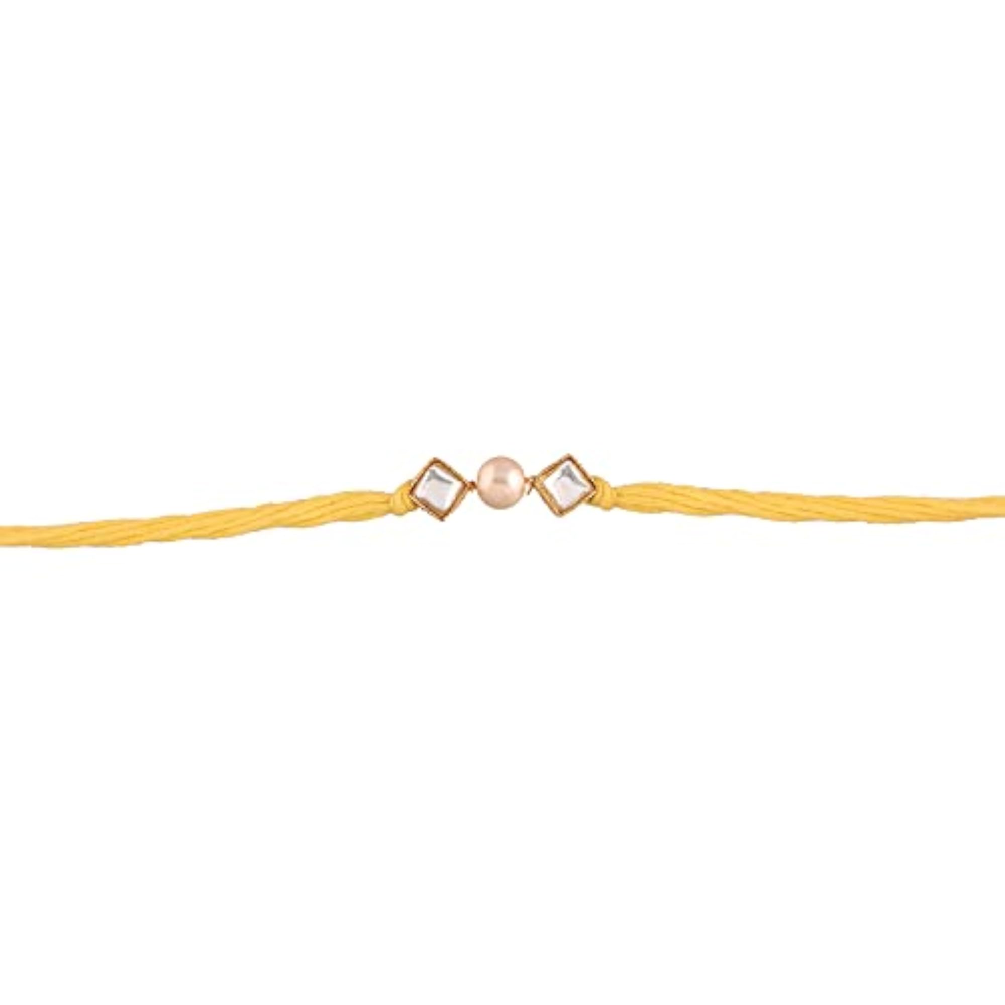 Ethnic Pearl Kundan Lumba Rakhi Combo Set for Rakshabhandan Special