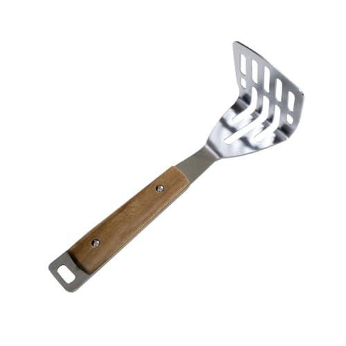 PRETYZOOM Stainless Steel Potato Ricer with Wooden Handle Manual Masher for Garlic Potatoes and More Kitchen Tool for Home Cooking Design with Hanging