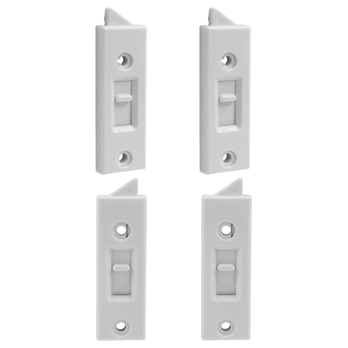 Kyuionty Window Latch Locks Replacement Window Parts and Hardware, Plastic Spring Loaded Sliding Window Tilt Latch for Home Window Accessories, Pack of 4 (White) - Image 5