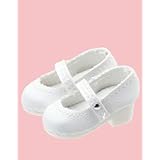 ピュアニーモ各サイズ共通 ラウンドトゥストラップシューズ ホワイト(ドール用衣装)