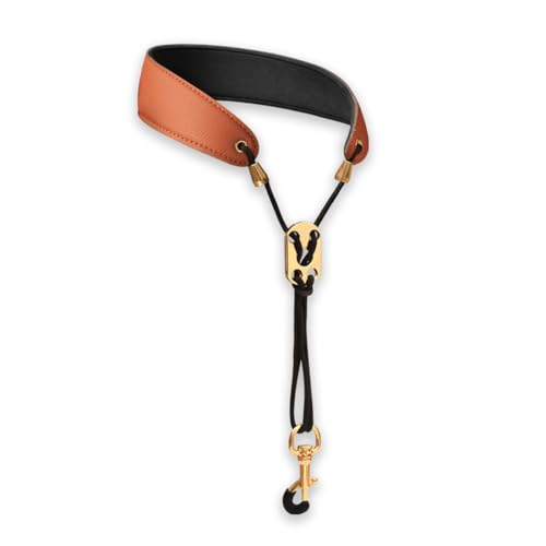 YAZWUR Sangle de Cou Hautement Résistant en Métal Fibreux, Ergonomique et Confortable, Polyvalent Crochet pour Saxophone Alto, Harnais Saxophone Alto,...