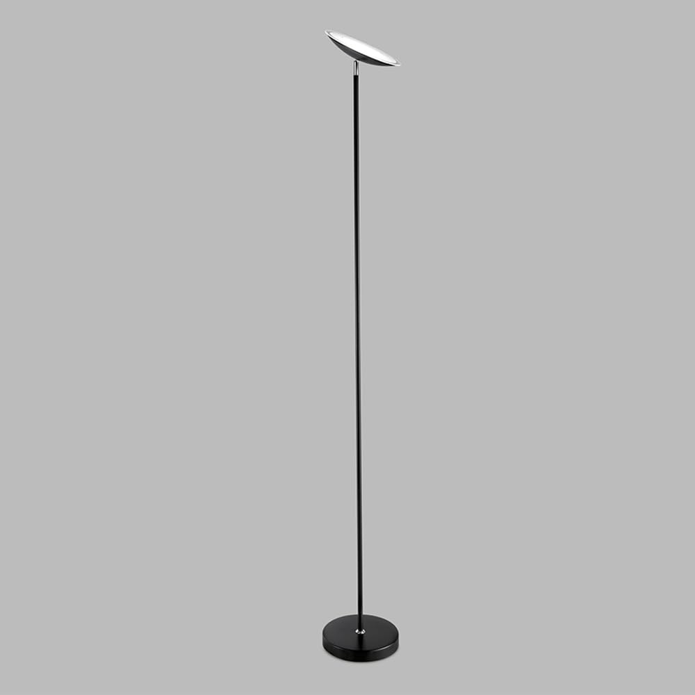 Piantana curva in metallo bianco con punto luce orientabile Maison